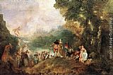 Jean-Antoine Watteau The Embarkation for Cythera painting